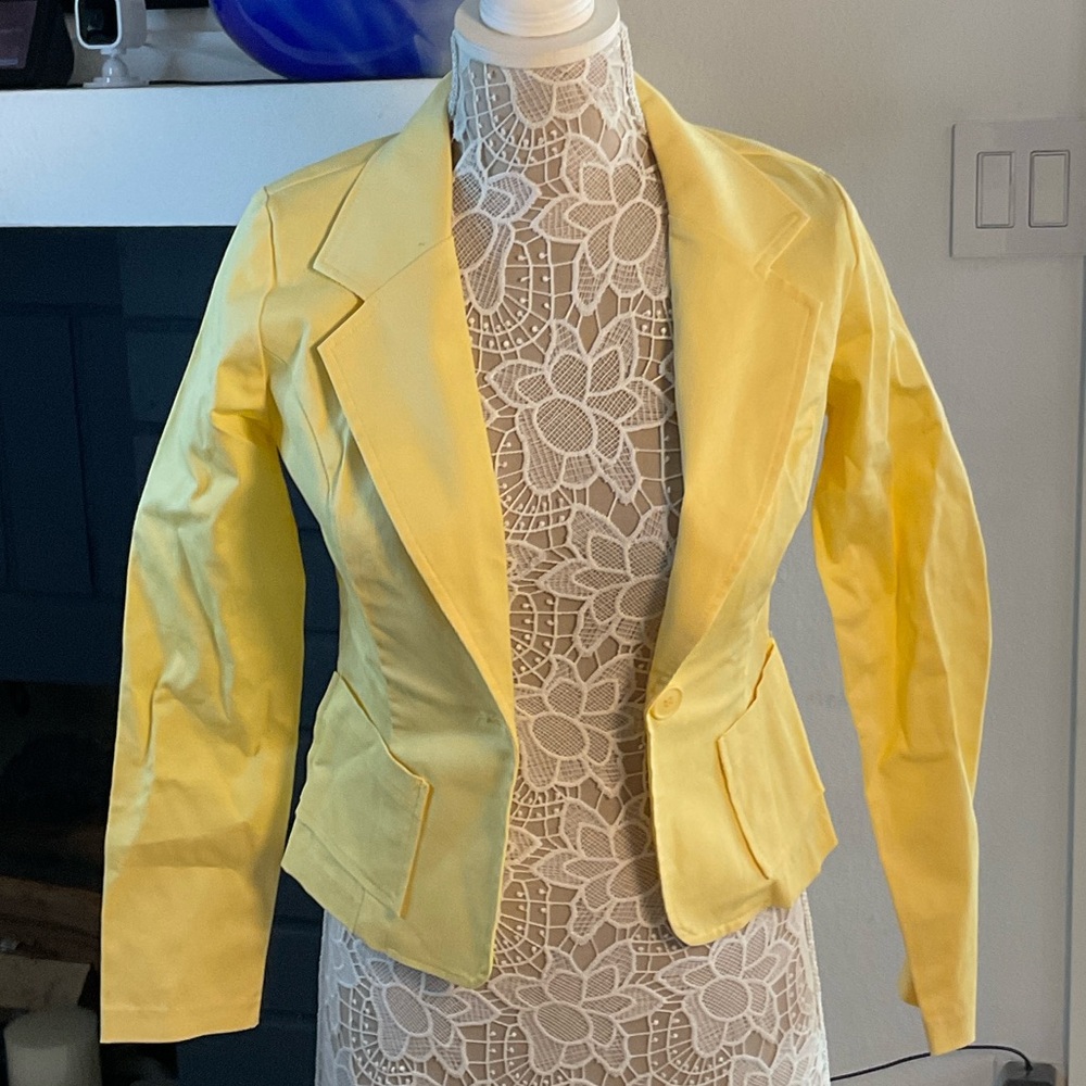 Have Yellow Women's Suit Jacket